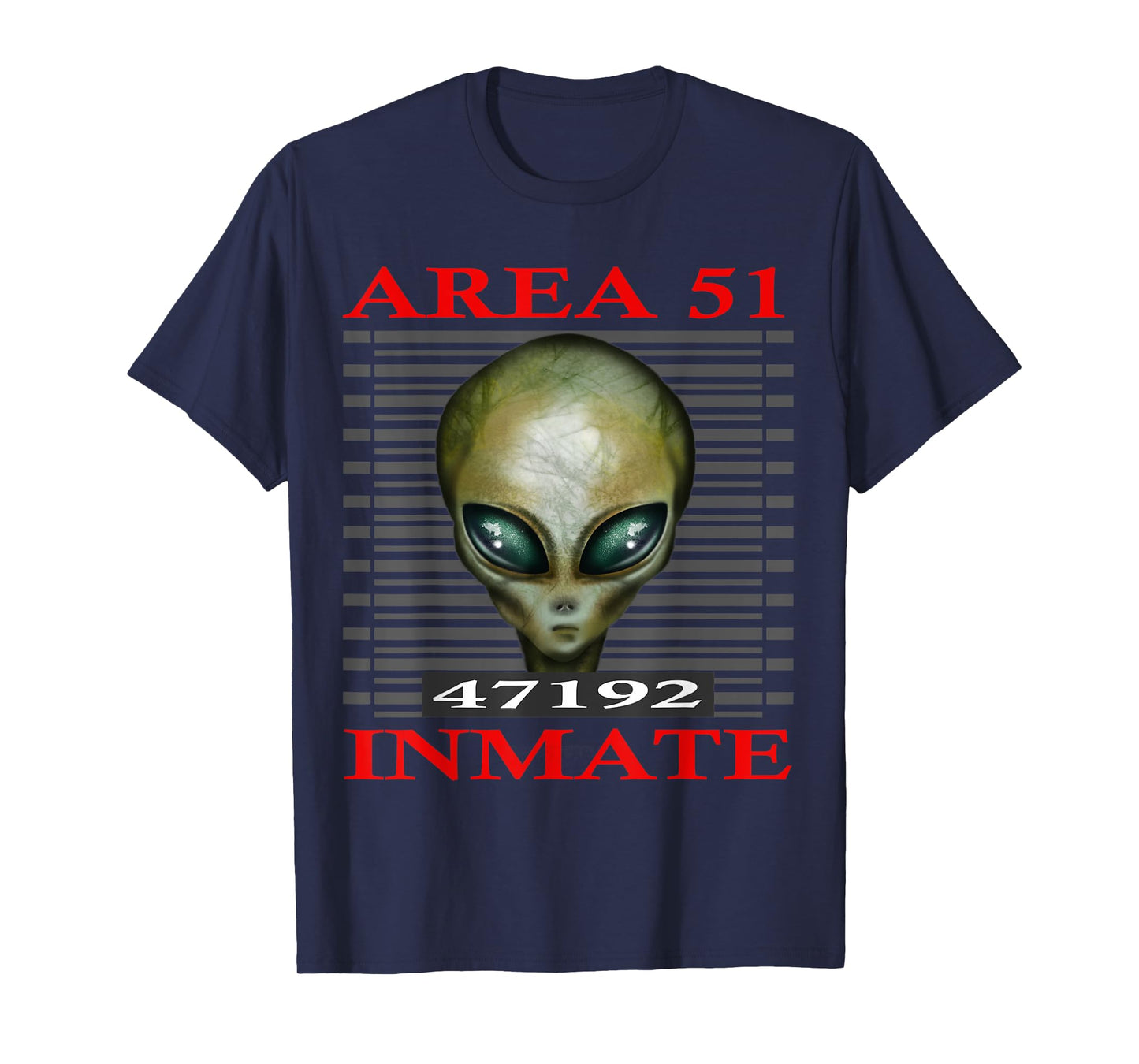 Area 51 Inmate Alien Head Space Lover Design T-Shirt