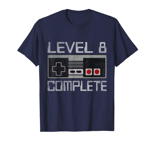 Level 8 Complete 8 Year 8th Wedding Anniversary For Him Her T-Shirt