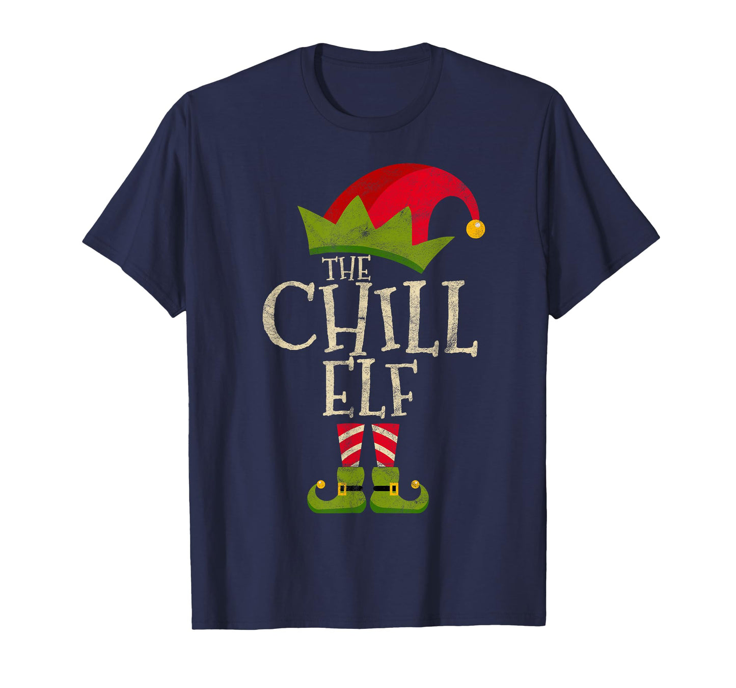 Easy The Chill Elf Xmas Costume Family Group Gift Christmas T-Shirt