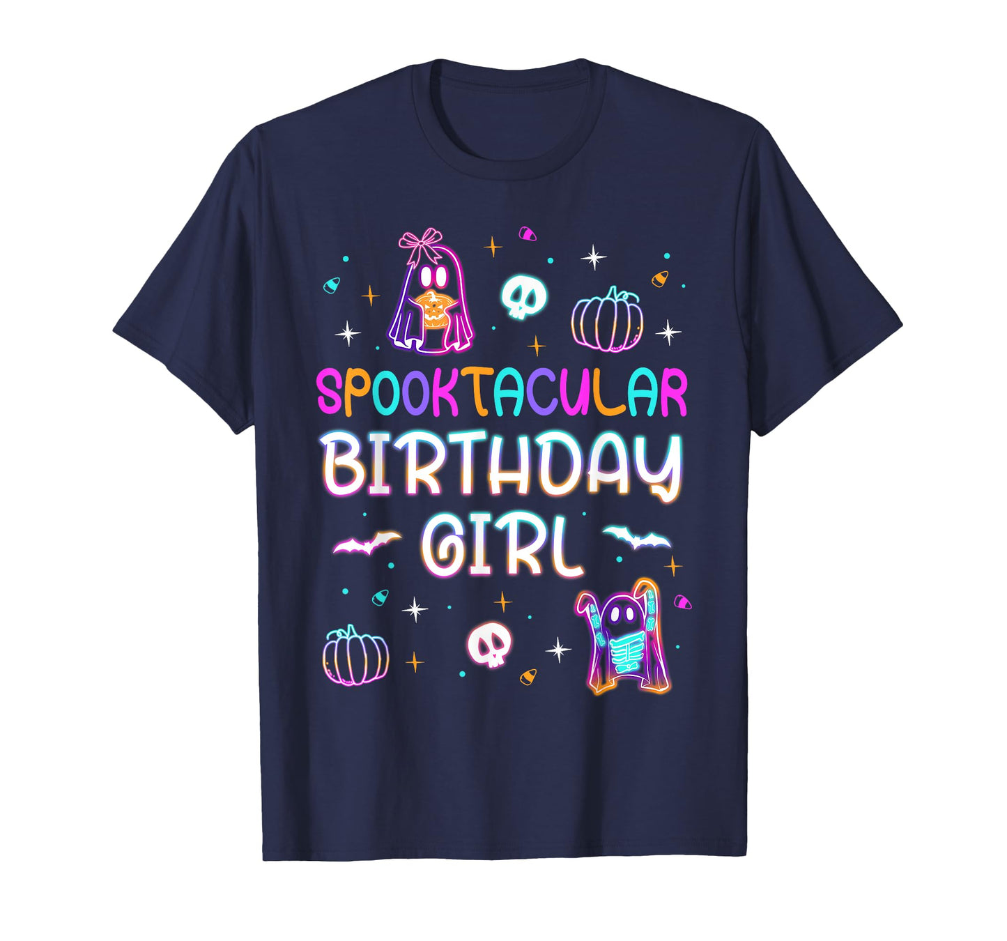 Spooktacular Birthday Girl Funny Birthday Girl Ghost Party T-Shirt