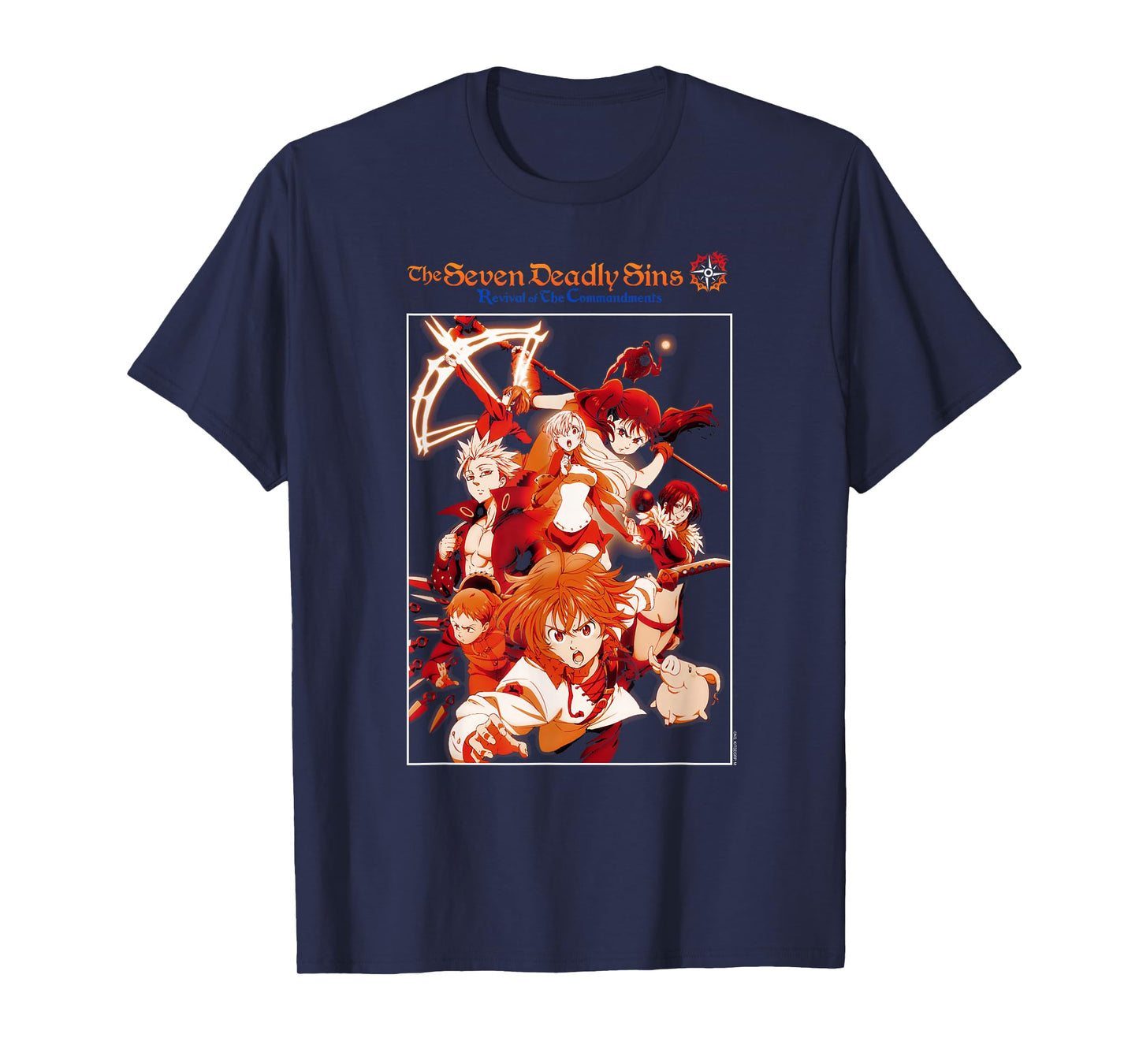 The Seven Deadly Sins Season 3 Show Poster Anime T-Shirt