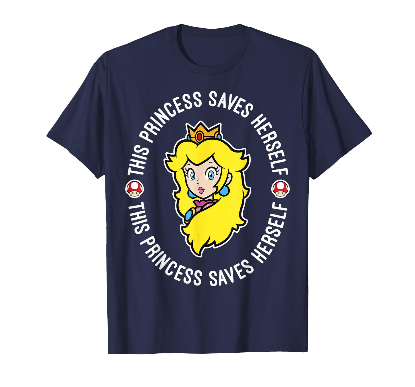Nintendo Super Mario Princess Peach Saves Herself T-Shirt T-Shirt