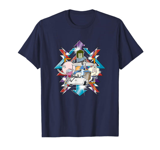 Regular Show Metallic Group Art T-Shirt