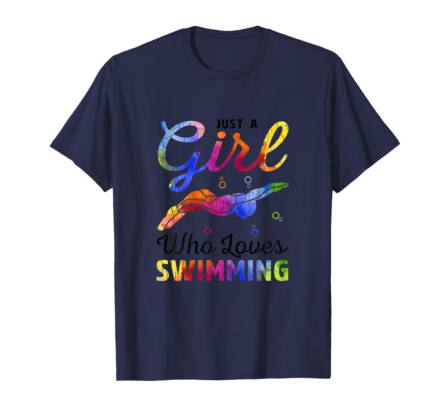 Just A Girl Who Loves Swimming Funny Swimmer Player Graphic T-Shirt