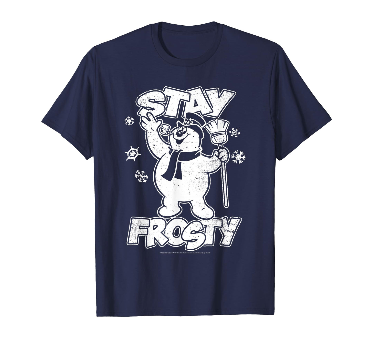 Frosty The Snowman Stay Frosty Snowflakes Christmas Movie T-Shirt