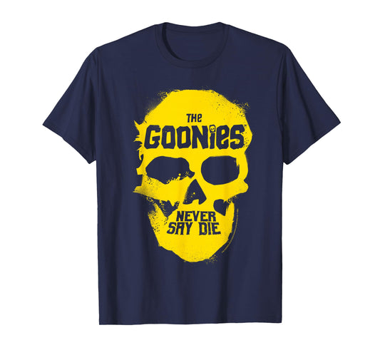 Goonies Never Say Die Yellow Skull T-Shirt