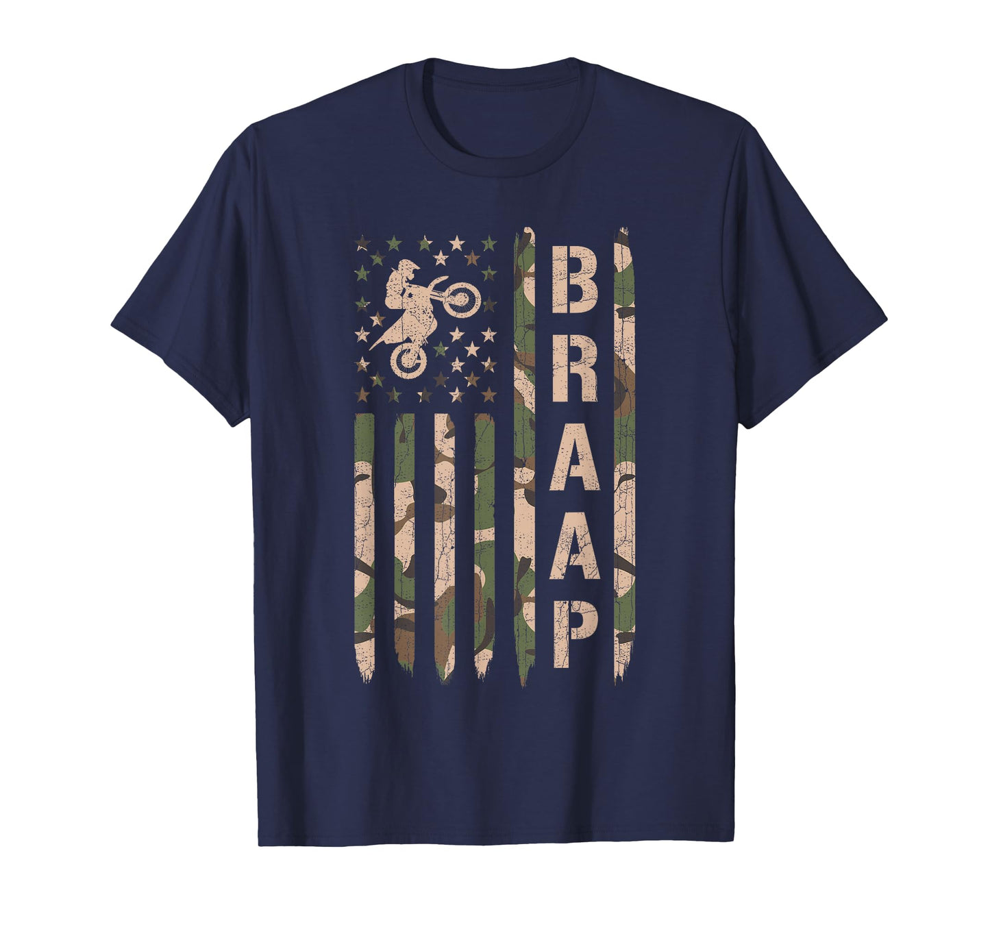 Braap Dirt Bike Camo Motocross Racing Supercross Gift T-Shirt