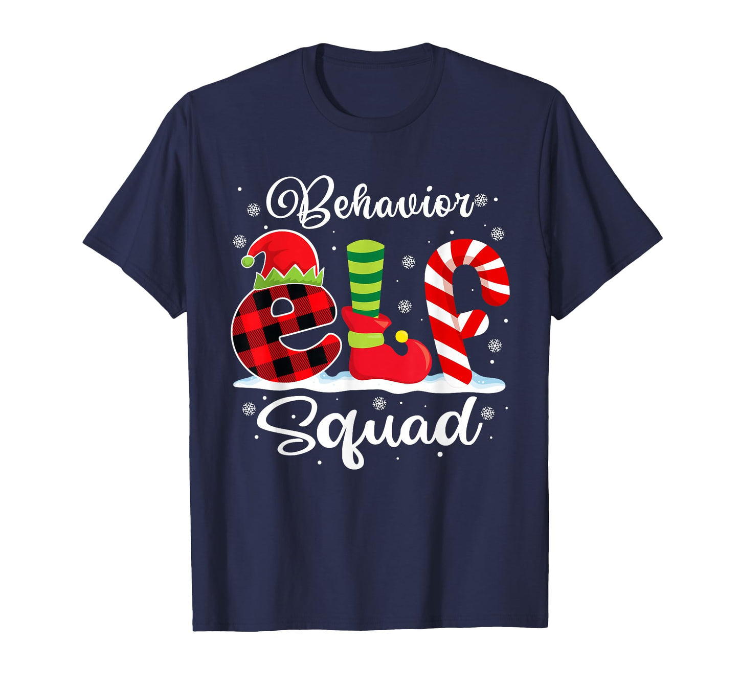 Behavior Elf Squad Christmas Behavior Tech Matching T-Shirt