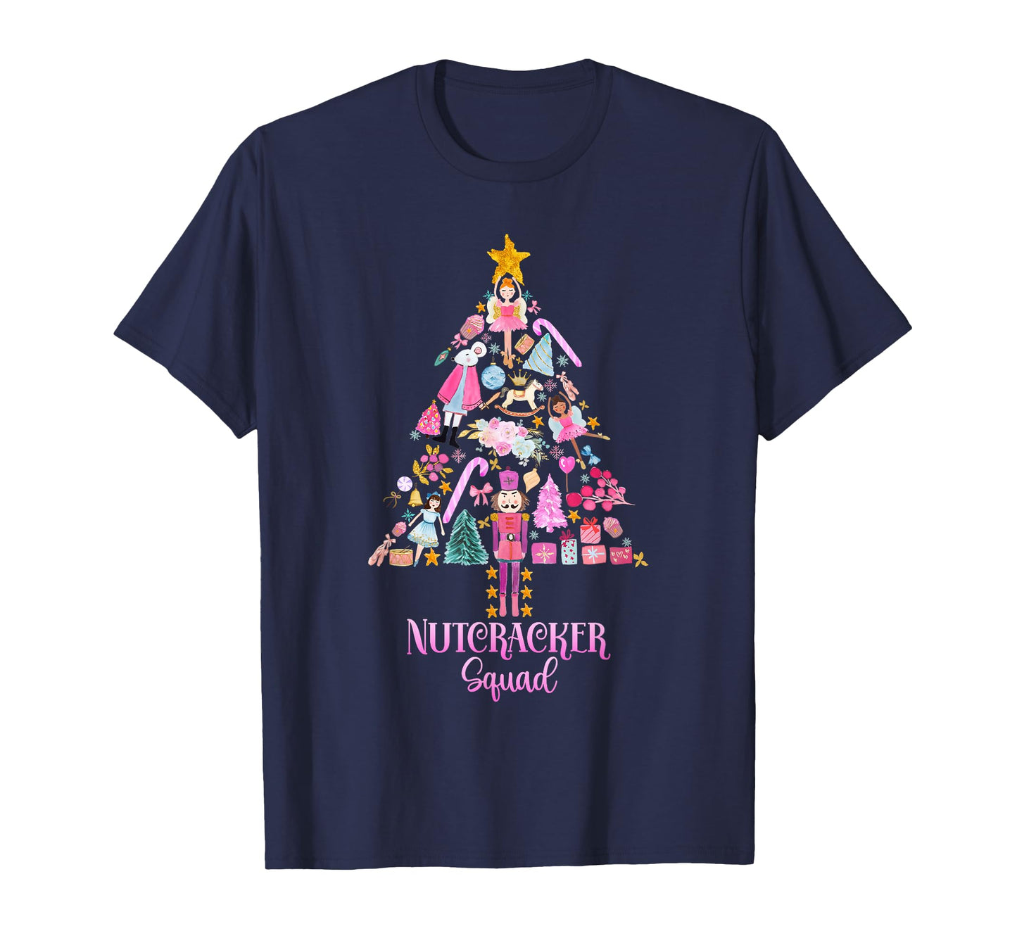 Christmas Nutcracker Squad Ballet Dance Women Kids Girls T-Shirt
