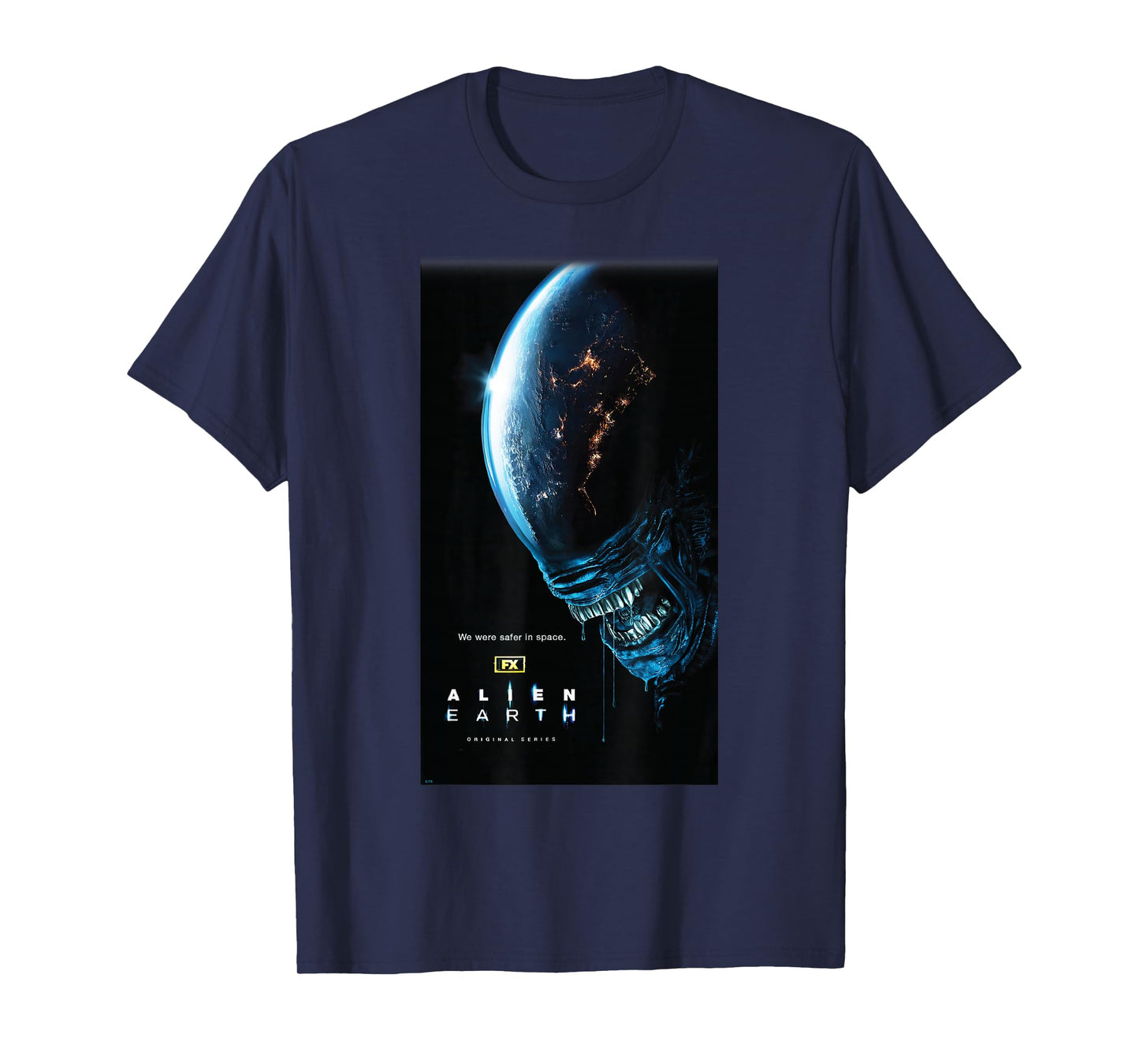 Alien: Earth FX Series Xenomorph & Logo Official Poster Art T-Shirt