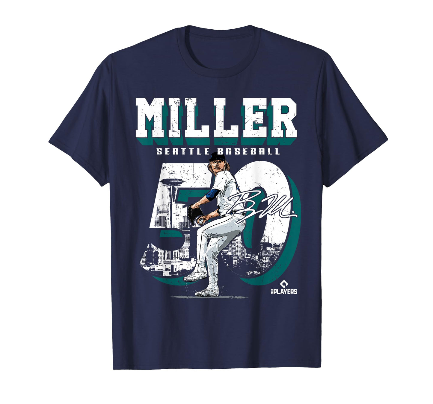 Bryce Miller | Seattle MLB Baseball Player | MLBBMI201M T-Shirt