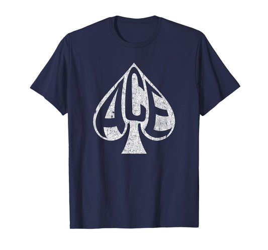 Vintage Ace of Spades Texas Hold'em Playing Card T-Shirt T-Shirt