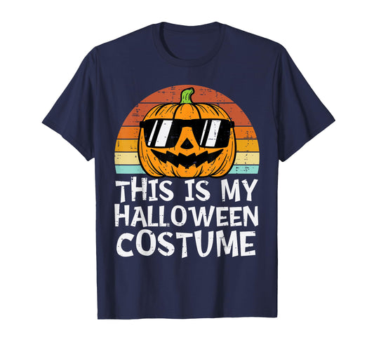 This Is My Halloween Costume Pumpkin Retro Halloween Costume T-Shirt