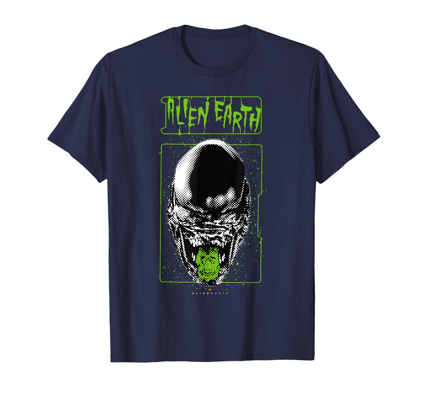 Alien: Earth Xenomorph XX121 Portrait Distressed Style T-Shirt