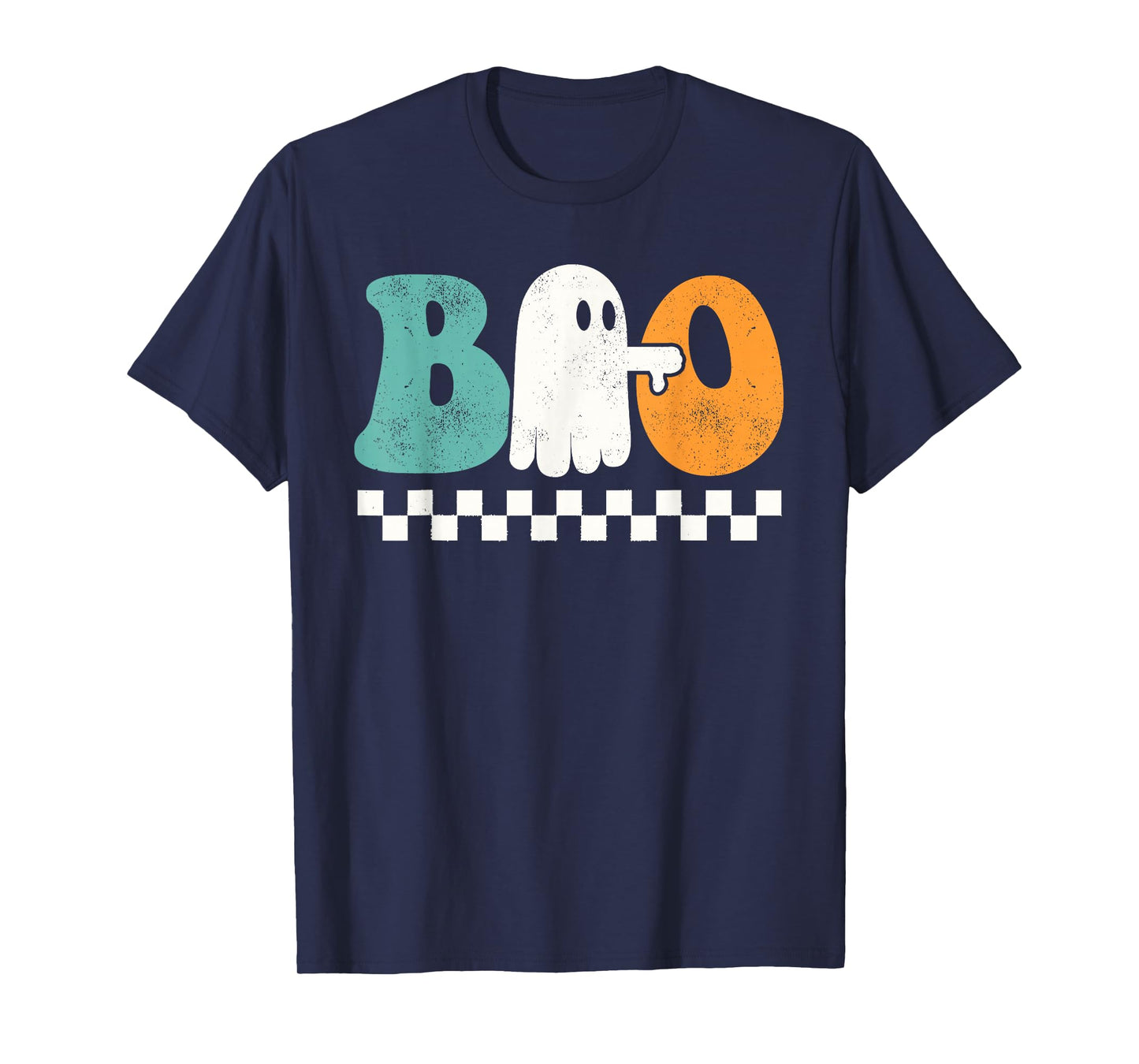 Funny Thumbs Down Boo Ghost Halloween Groovy for Men Women T-Shirt