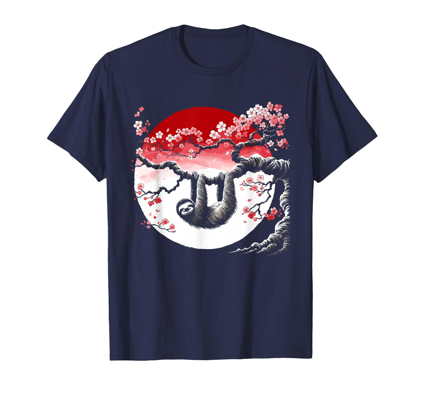 Kawaii Sloth Anime Japan Sakura Men Women Kids Funny Sloth T-Shirt