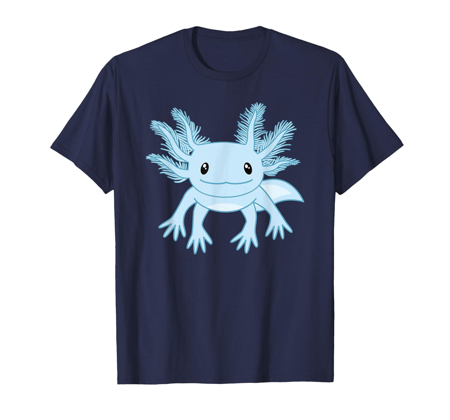 Blue Axolotl Funny Kawaii Axolotl Lover Men Women Kids T-Shirt