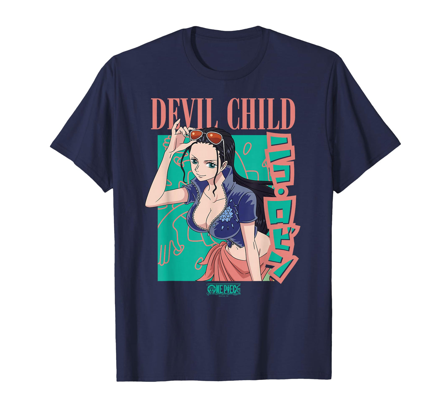 One Piece Anime Retro 90's Devil Child Robin T-Shirt