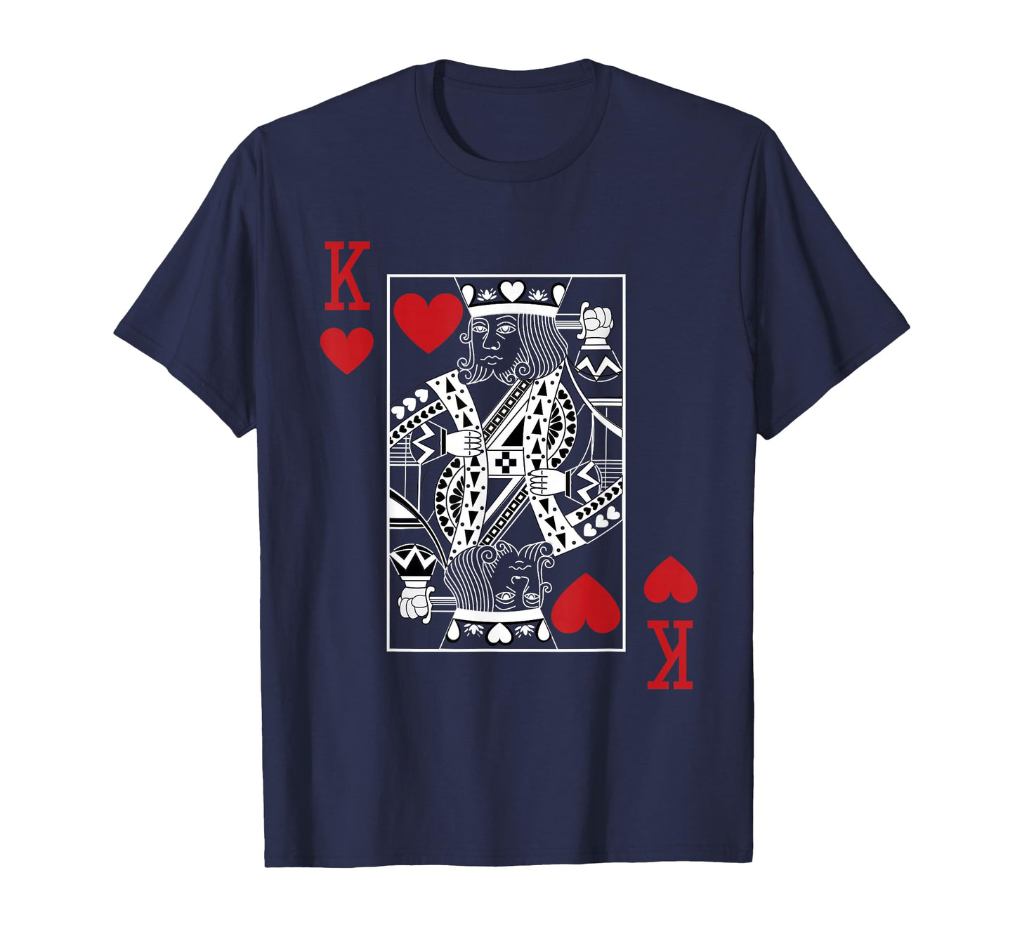 King Of Hearts Playing Cards Casino Poker Magician Costume T-Shirt