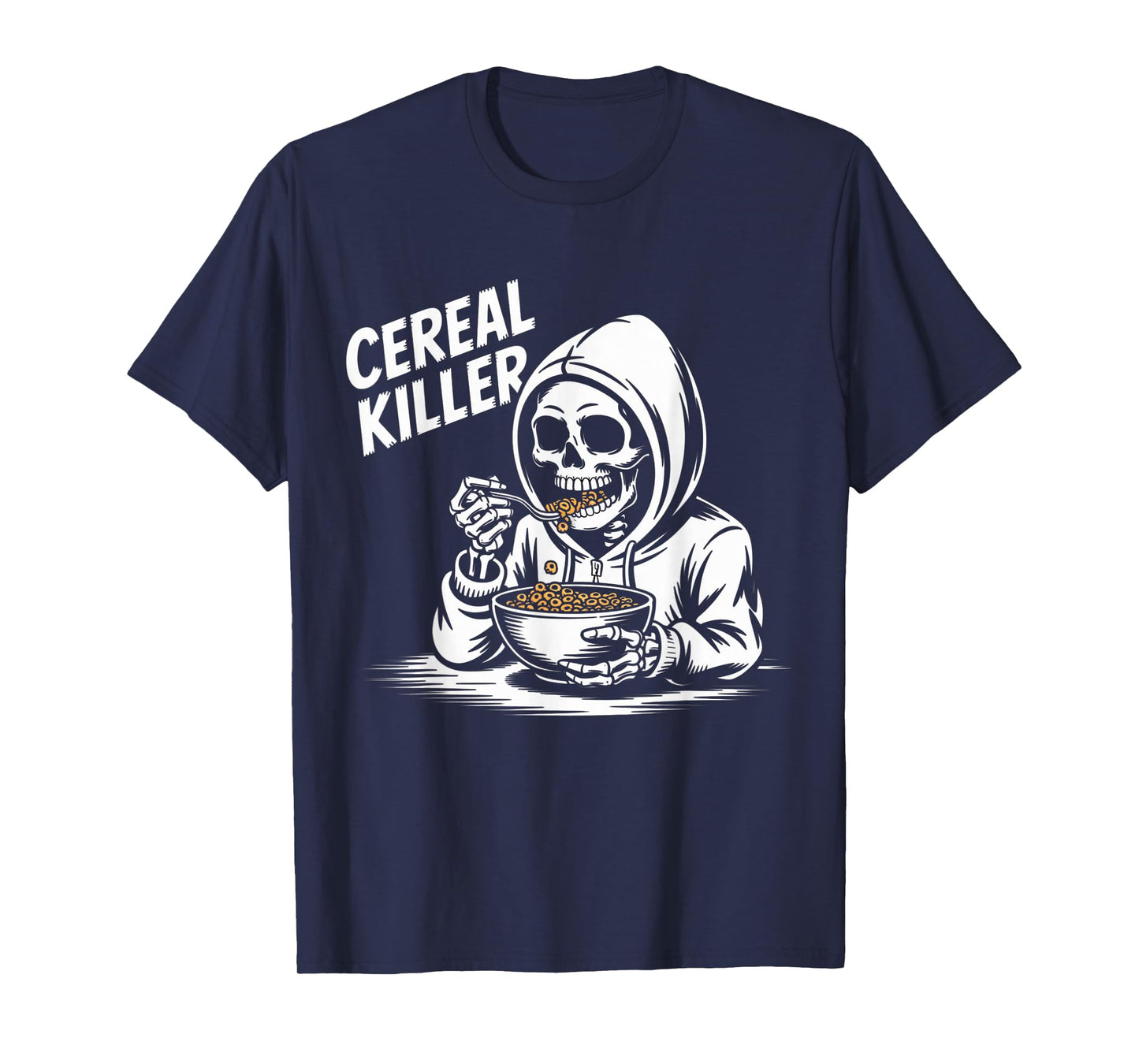 Cereal Killer Funny Halloween Horror Movie Masked Man T-Shirt