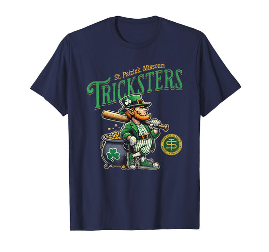 Retro Minor League Baseball Team Leprechaun Tricksters T-Shirt
