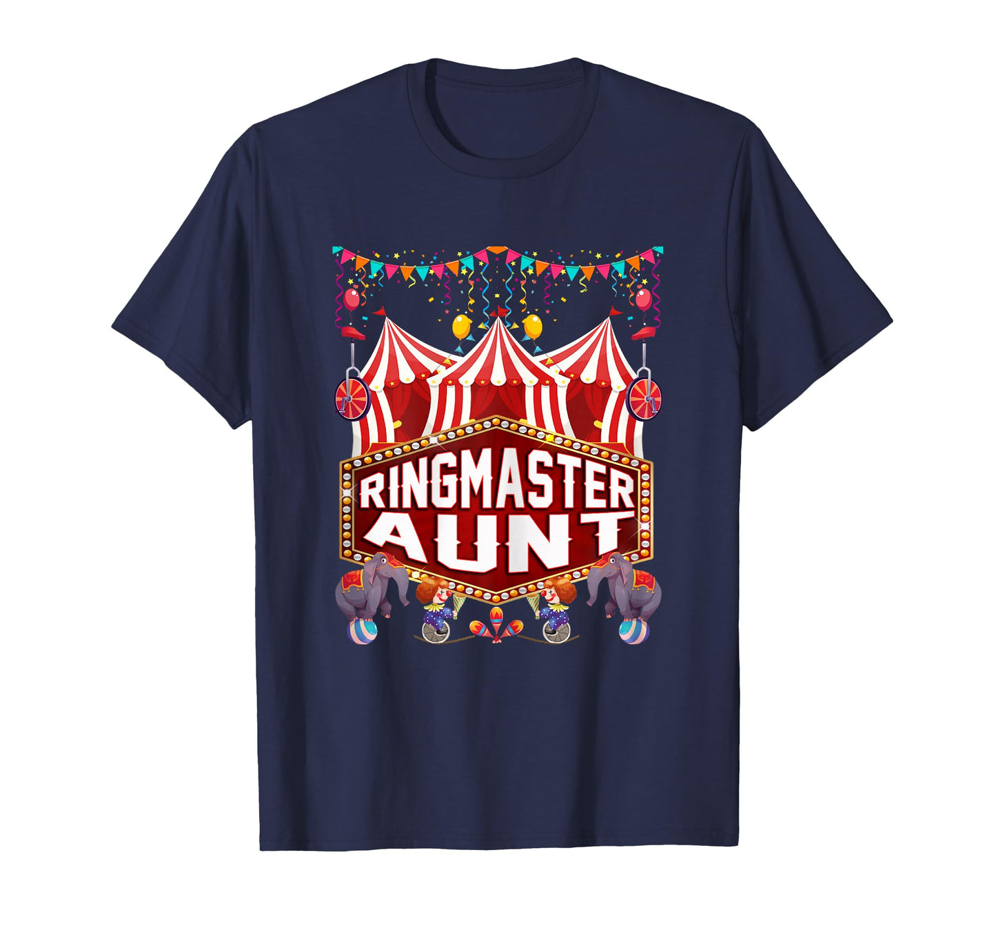 Ringmaster Aunt Shirt Circus Carnival Birthday Party T-Shirt