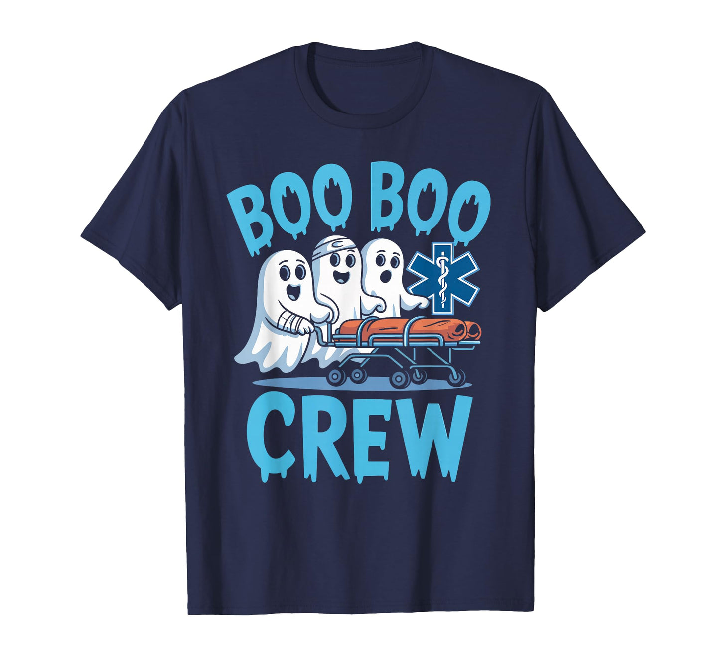 Funny Boo Boo Crew EMT Nurse Halloween Costumes Men Women T-Shirt