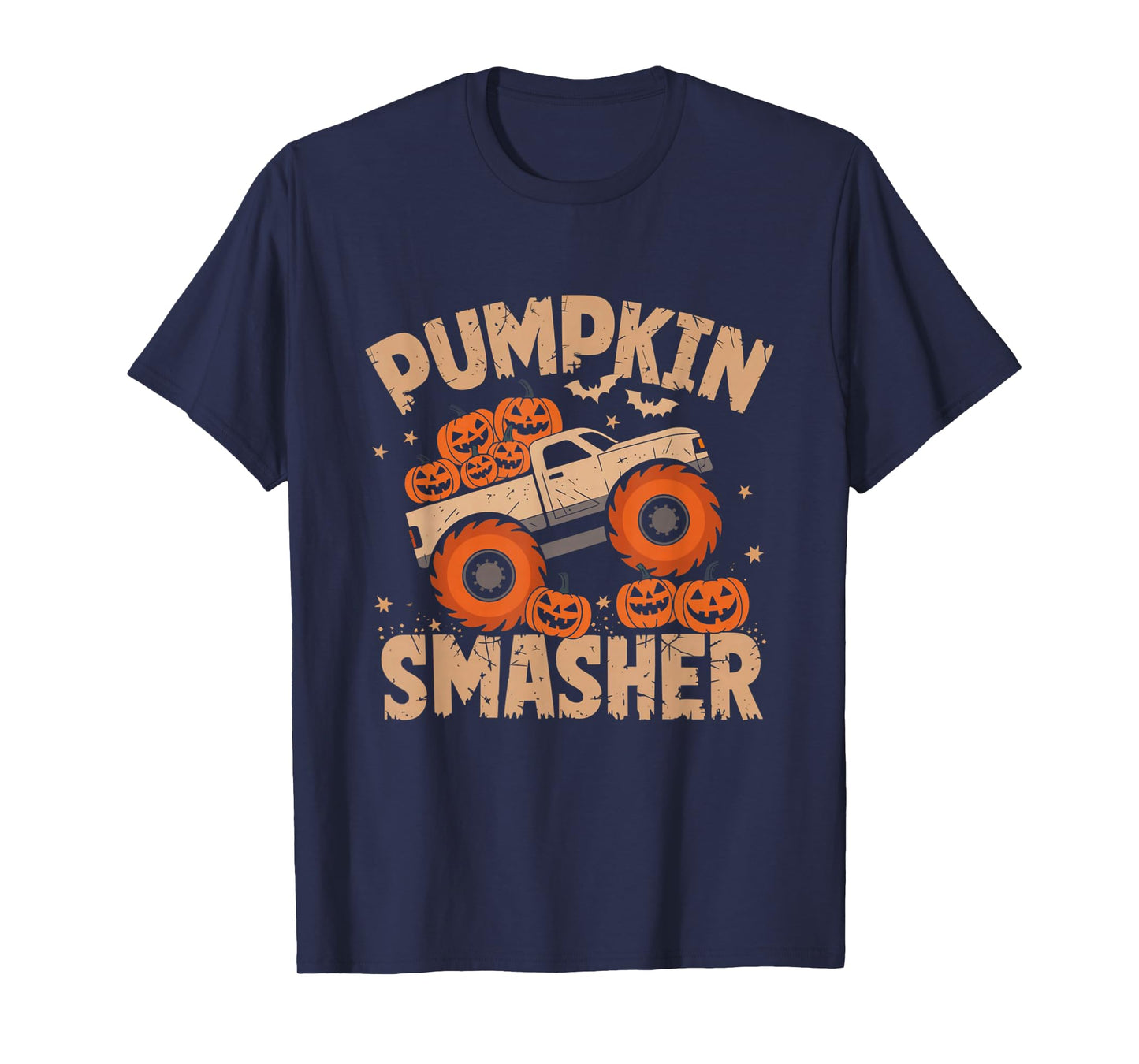 Pumpkin Smasher Monster Truck Halloween Toddler Kids T-Shirt