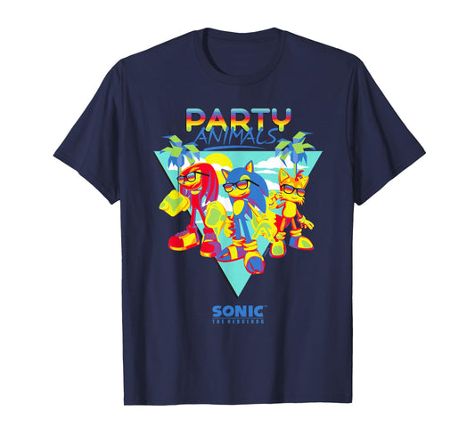 Sonic the Hedgehog - "Party Animals" Sonic, Tails, Knuckles T-Shirt