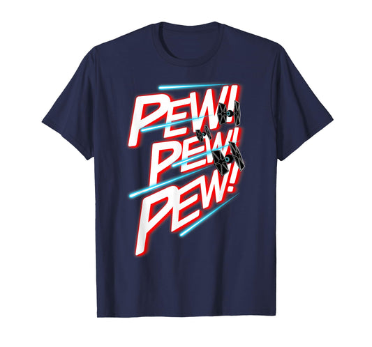 Star Wars TIE Fighter Pew Pew Pew Retro Comic Design T-Shirt