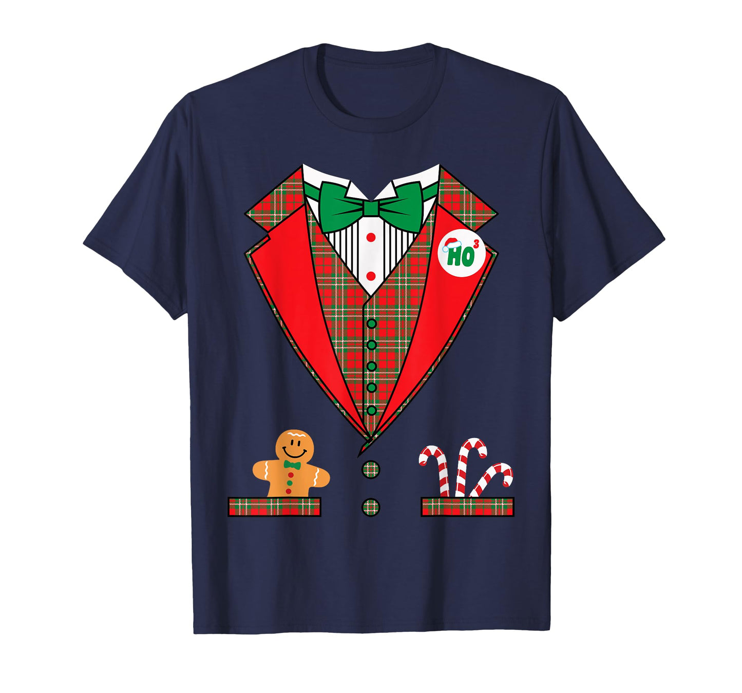 Nat's Gift Shop Funny Christmas Costume T-Shirt, Men & Boys, Black, Short Sleeve, Classic Fit, Pull On, Crew Neck, Small