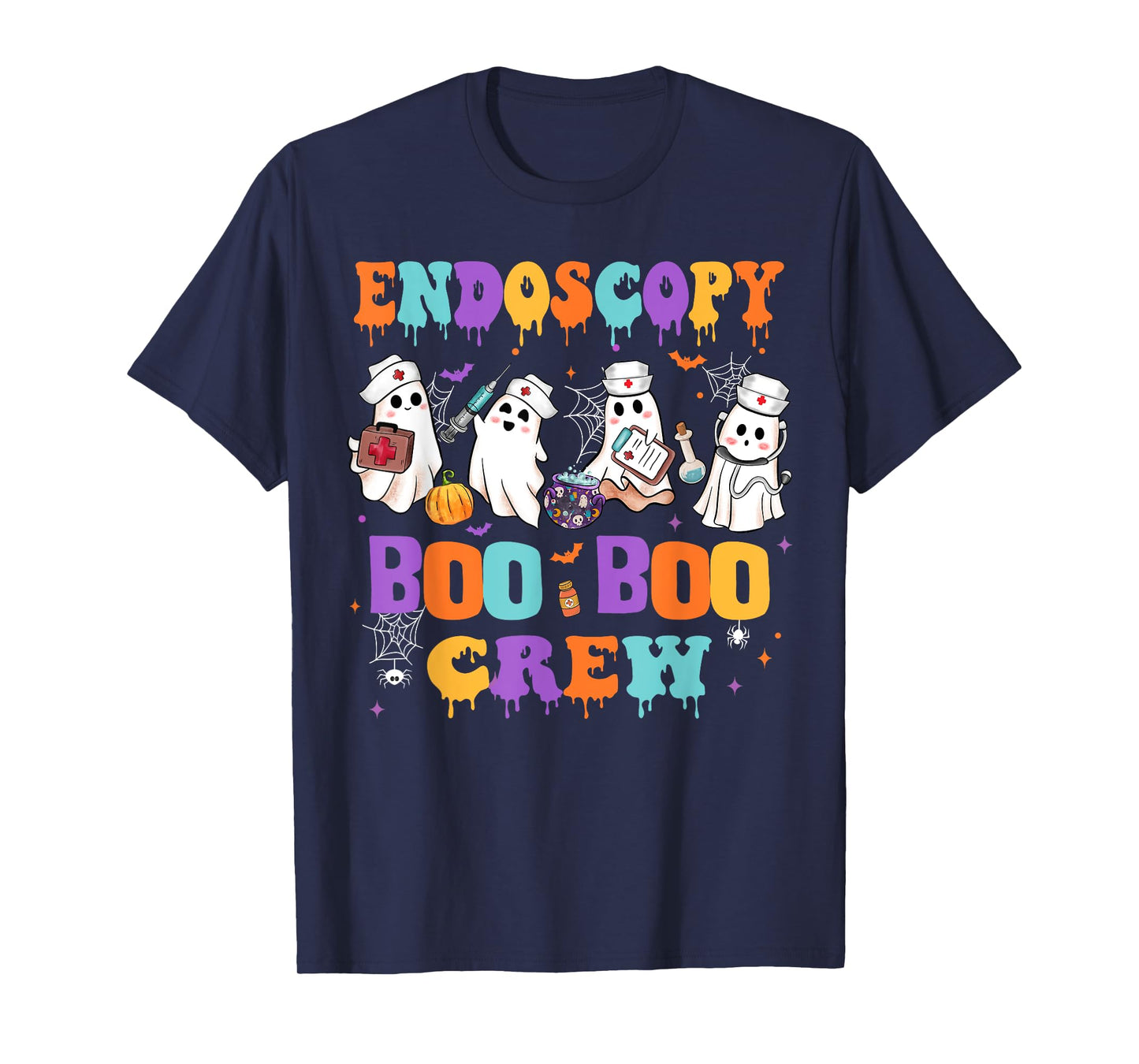 Endoscopy Nurse Boo Boo Crew Nurse Halloween Squad Nursing T-Shirt