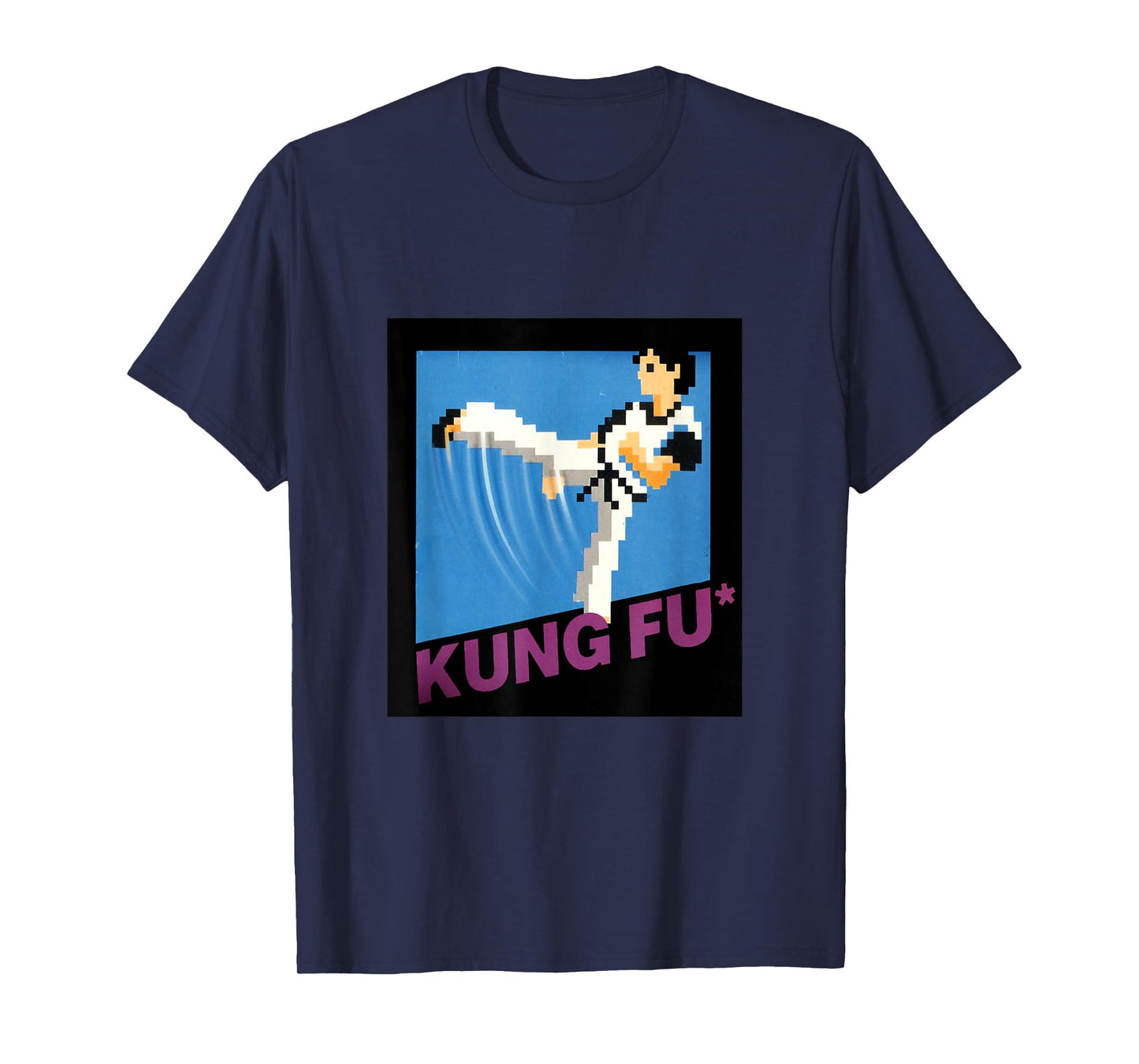 Kung Fu Kick 8 Bit Old School Video Game T-Shirt