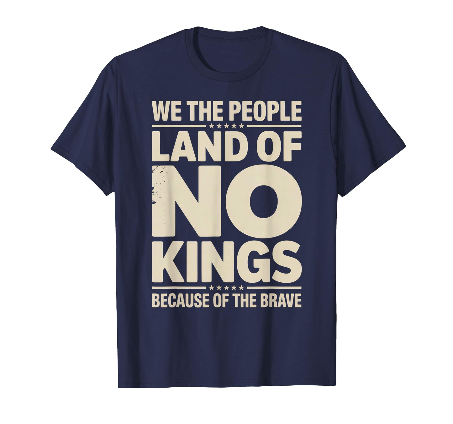 America Vintage No Kings Day Because of The Brave T-Shirt
