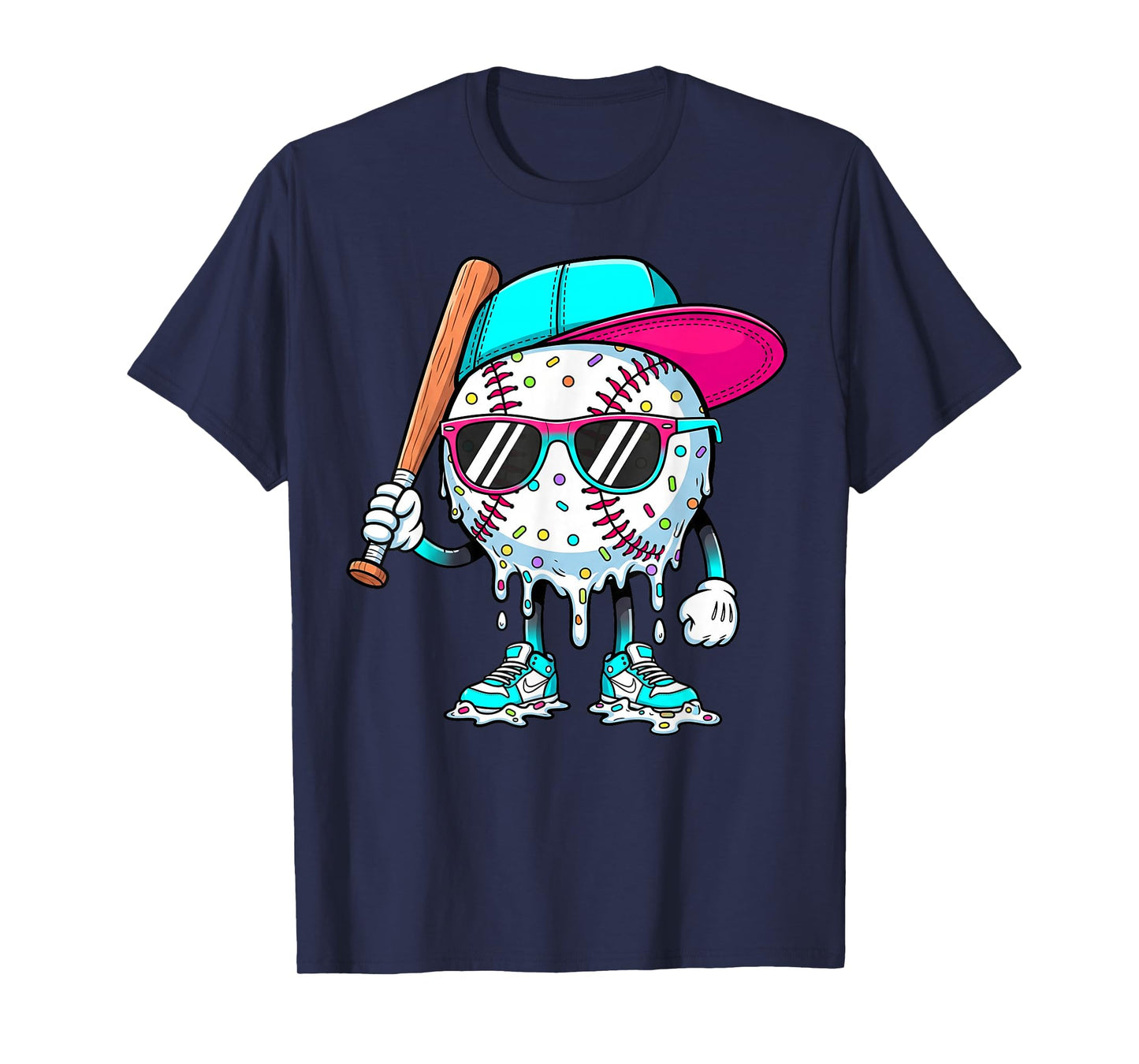 Baseball Lifestyle 101 Apparel Youth Baseball Drip Icecream T-Shirt