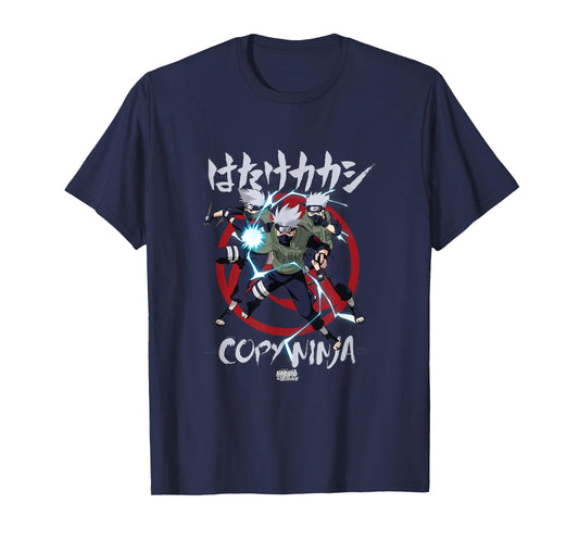 Naruto Shippuden Kakashi Copy Ninja Lightning Anime T-Shirt