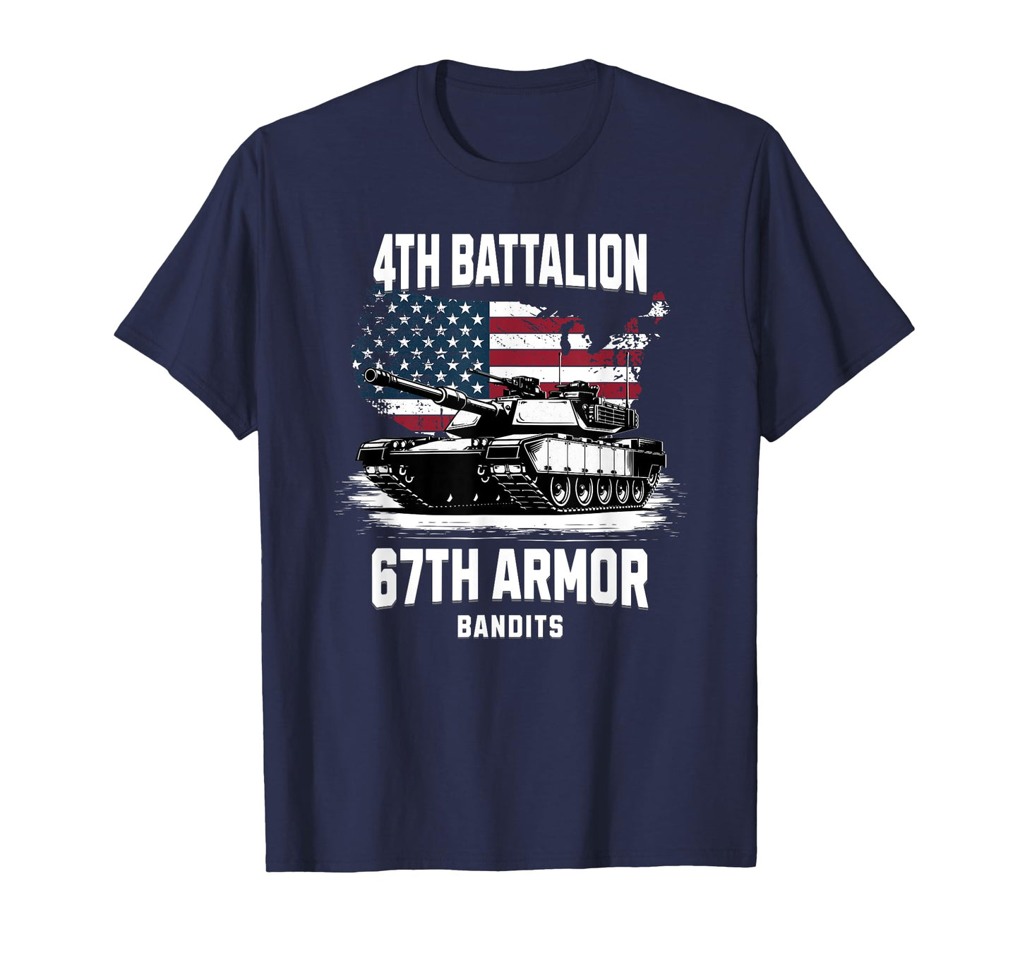 4th Battalion 67th Armor M1 Abrams Tank Military Veteran T-Shirt