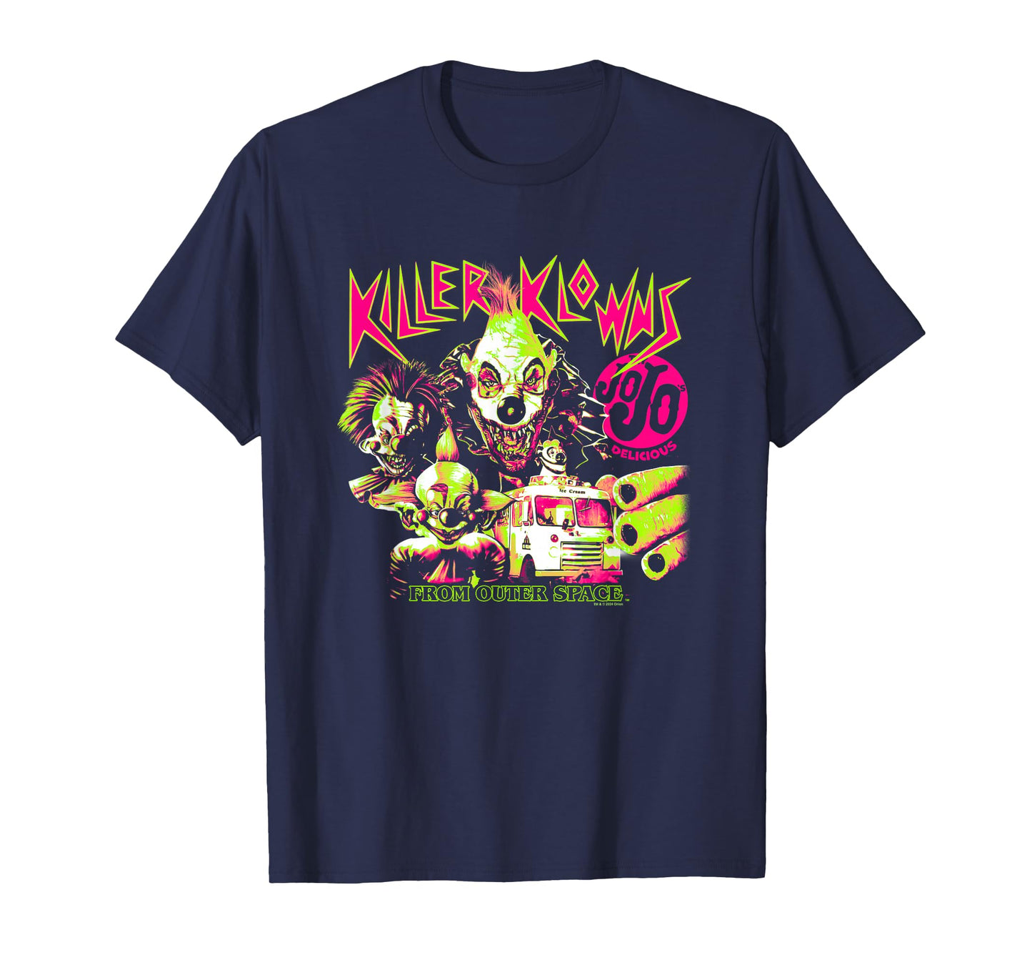 Killer Klowns from Outer Space JoJo Delicious Neon Poster T-Shirt