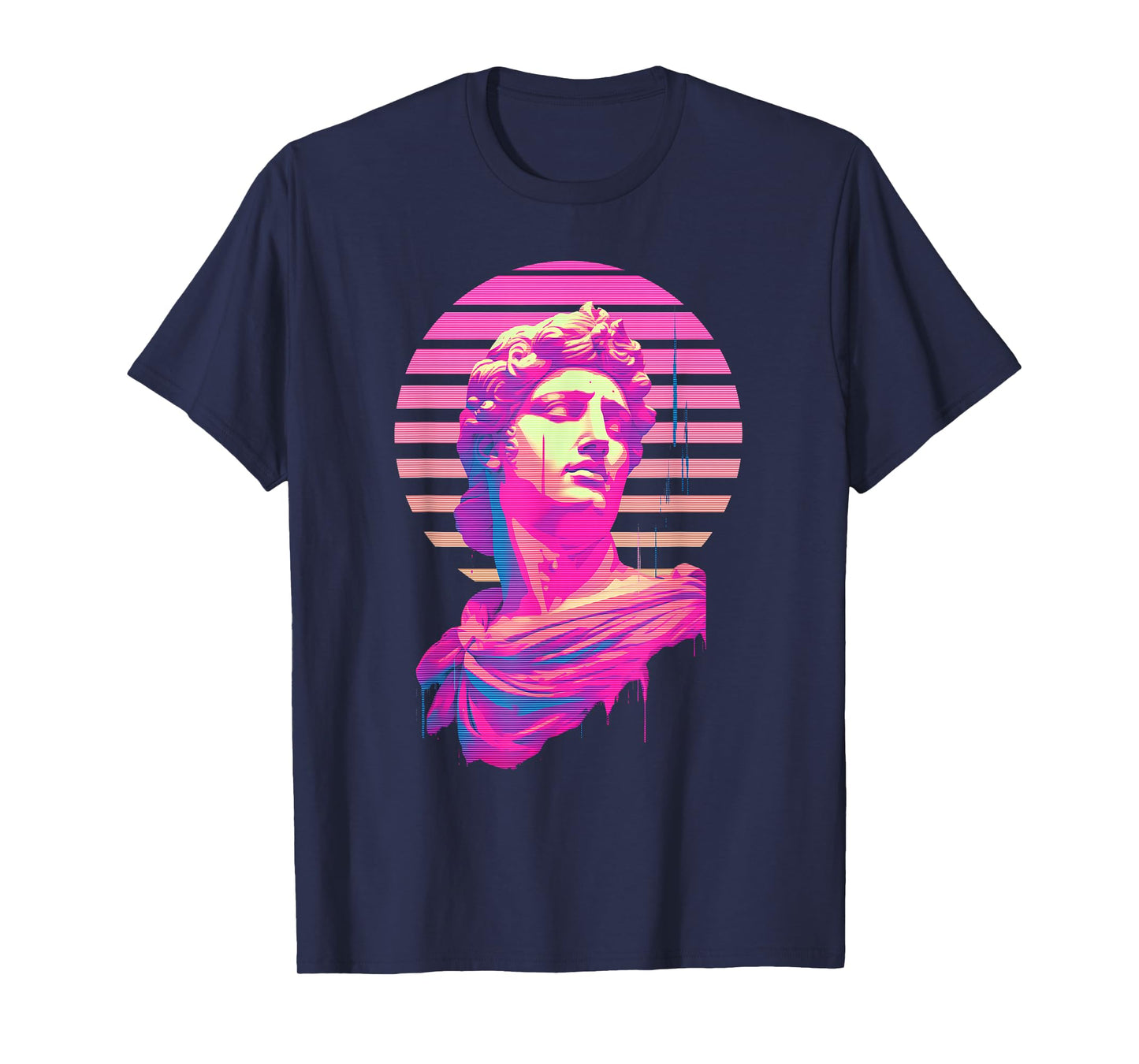 Apollo Vaporwave Aesthetic Greek God Retrowave Graphic T-Shirt