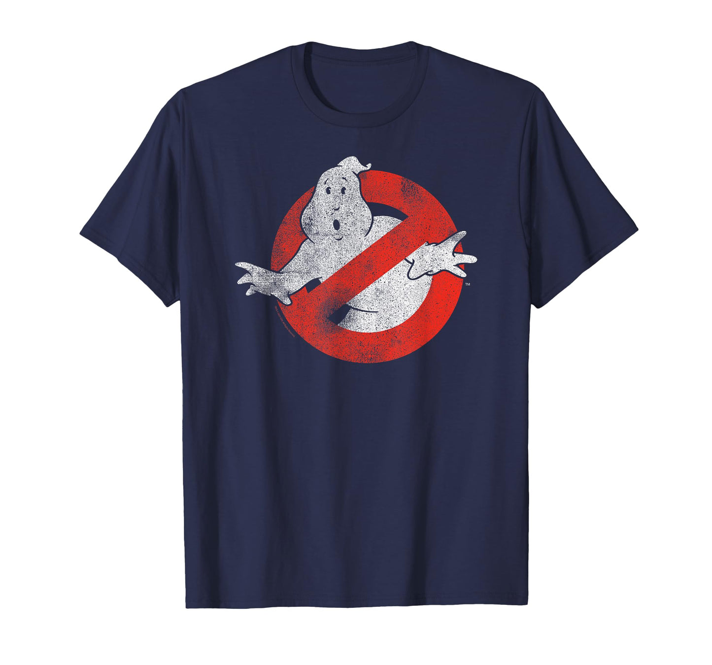 Ghostbusters Distressed No Ghost Logo Vintage Movie T-Shirt