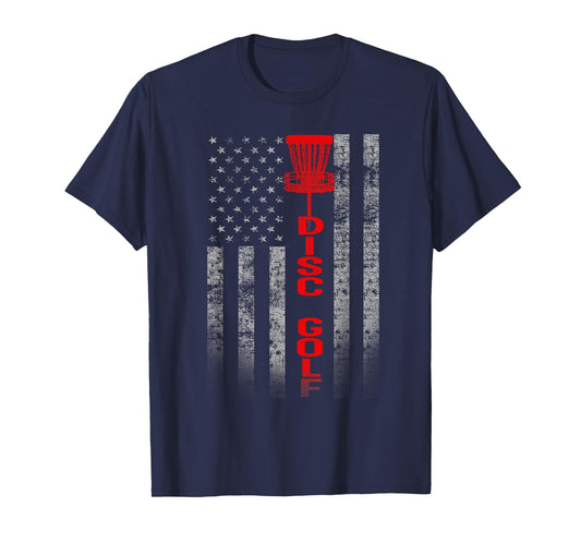 Disc Golf Basket Flag Design - Gift for Disc Golfers T-Shirt