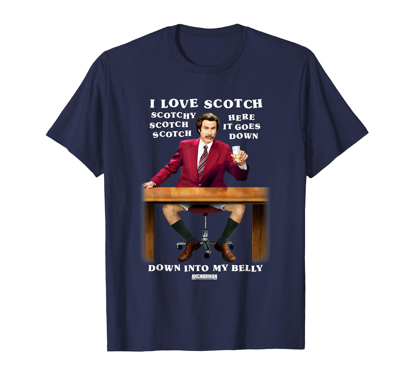 Anchorman Ron I Love Scotch T-Shirt
