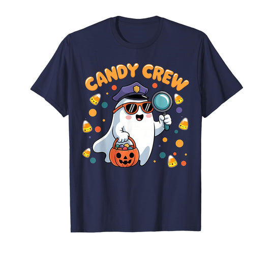 Candy Crew Boo Ghost Halloween Costume Women Girls Kids T-Shirt