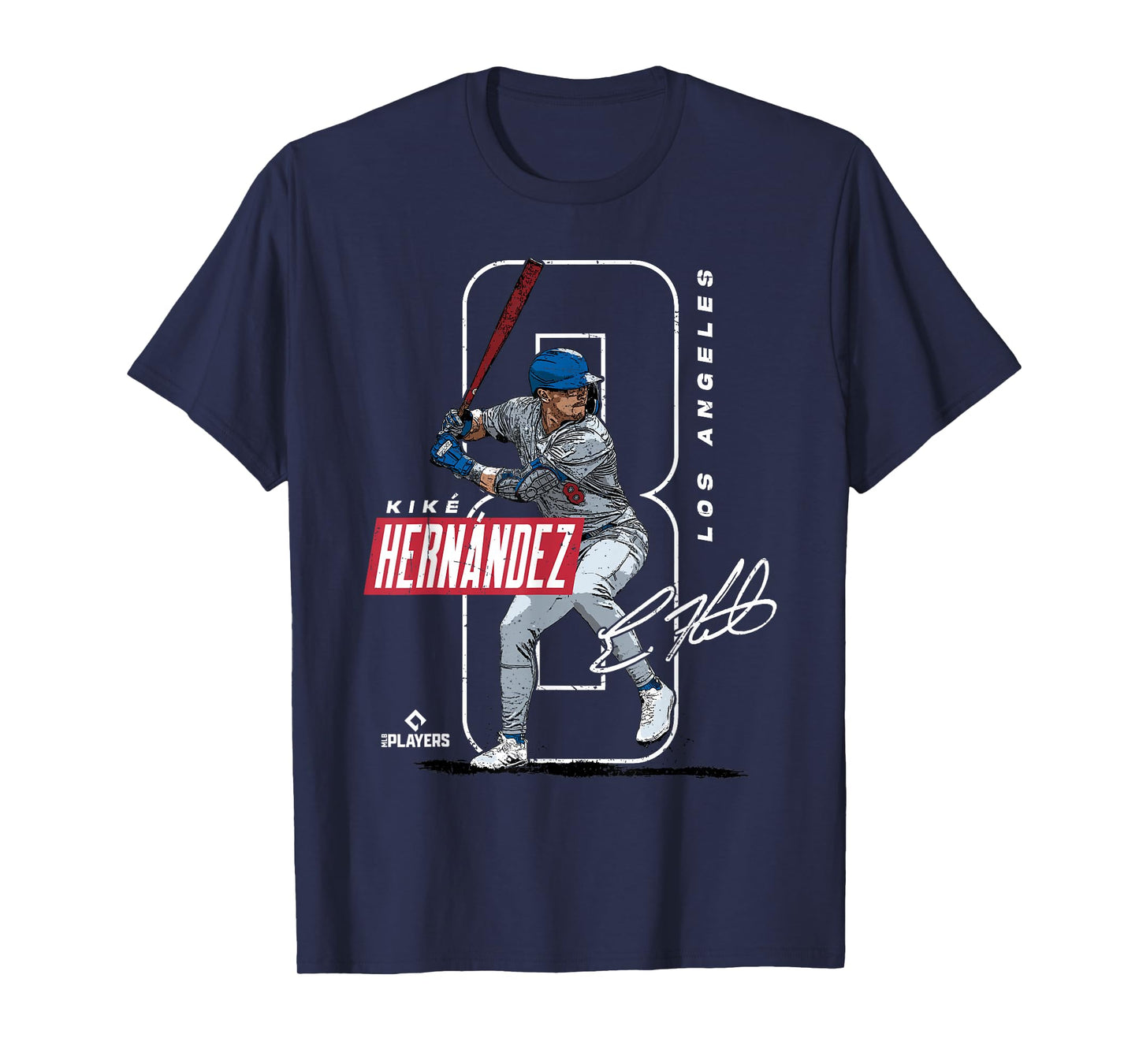 Kike Hernandez | Los Angeles D Baseball Players | MLBKH201M T-Shirt