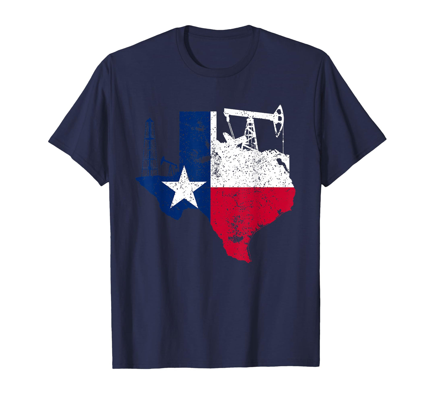 Patriotic Oilfield Worker Oilman Oil Rig Drilling Texas T-Shirt