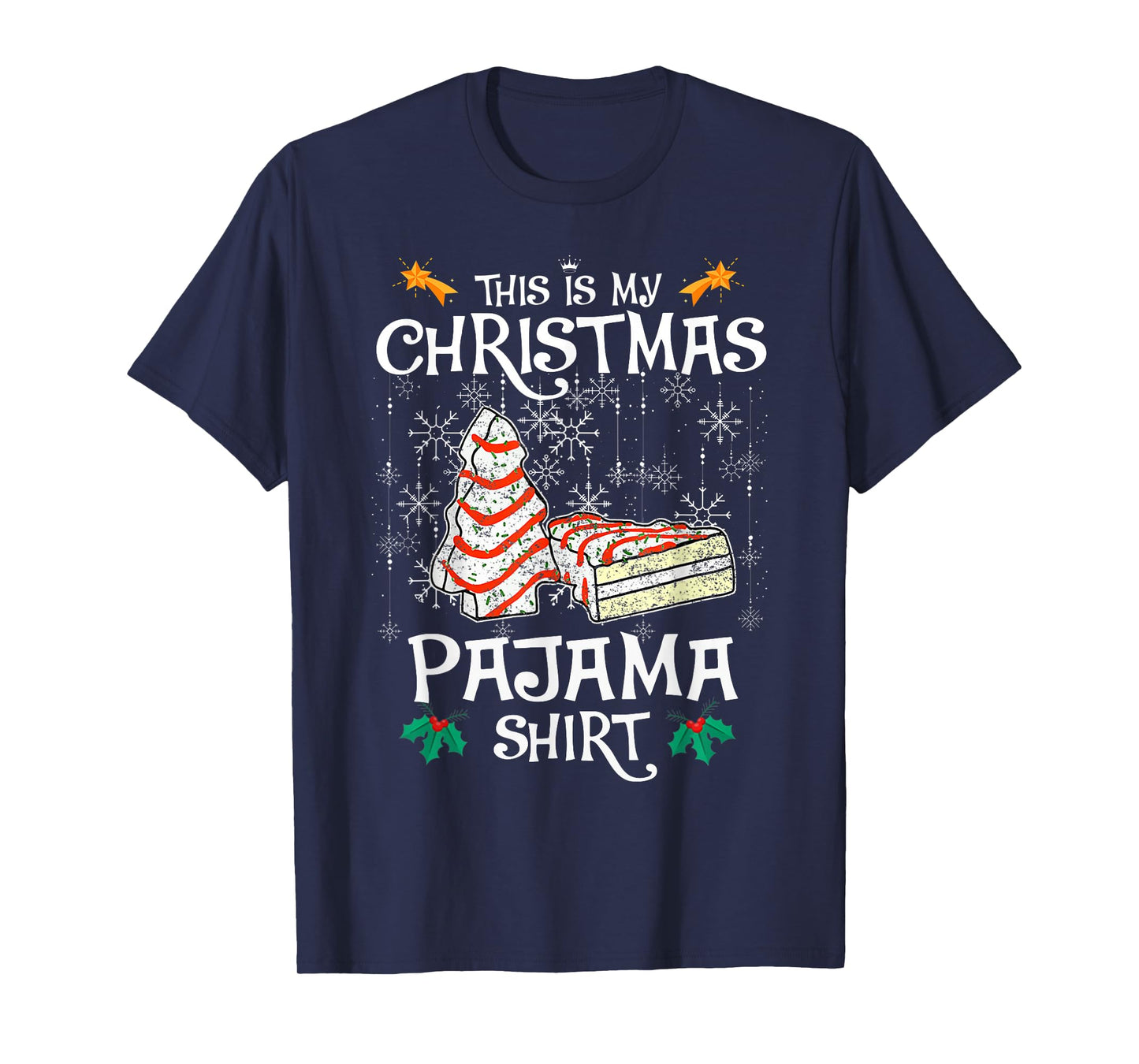 This is My Christmas Pajama Shirt Christmas Cake Debbie T-Shirt