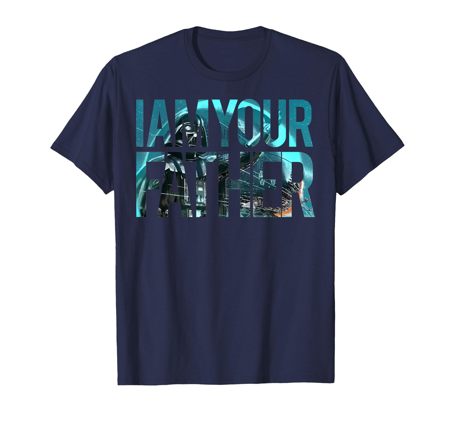 Star Wars Vader I AM YOUR FATHER Art Fill Graphic T-Shirt T-Shirt