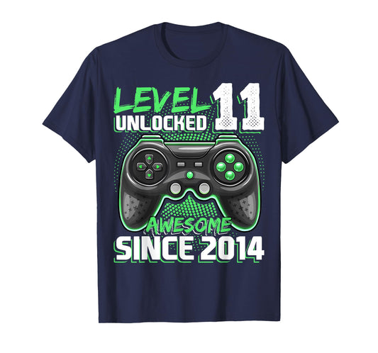 11th Birthday Boy Level 11 Gamer 11 Year Video Game Party T-Shirt