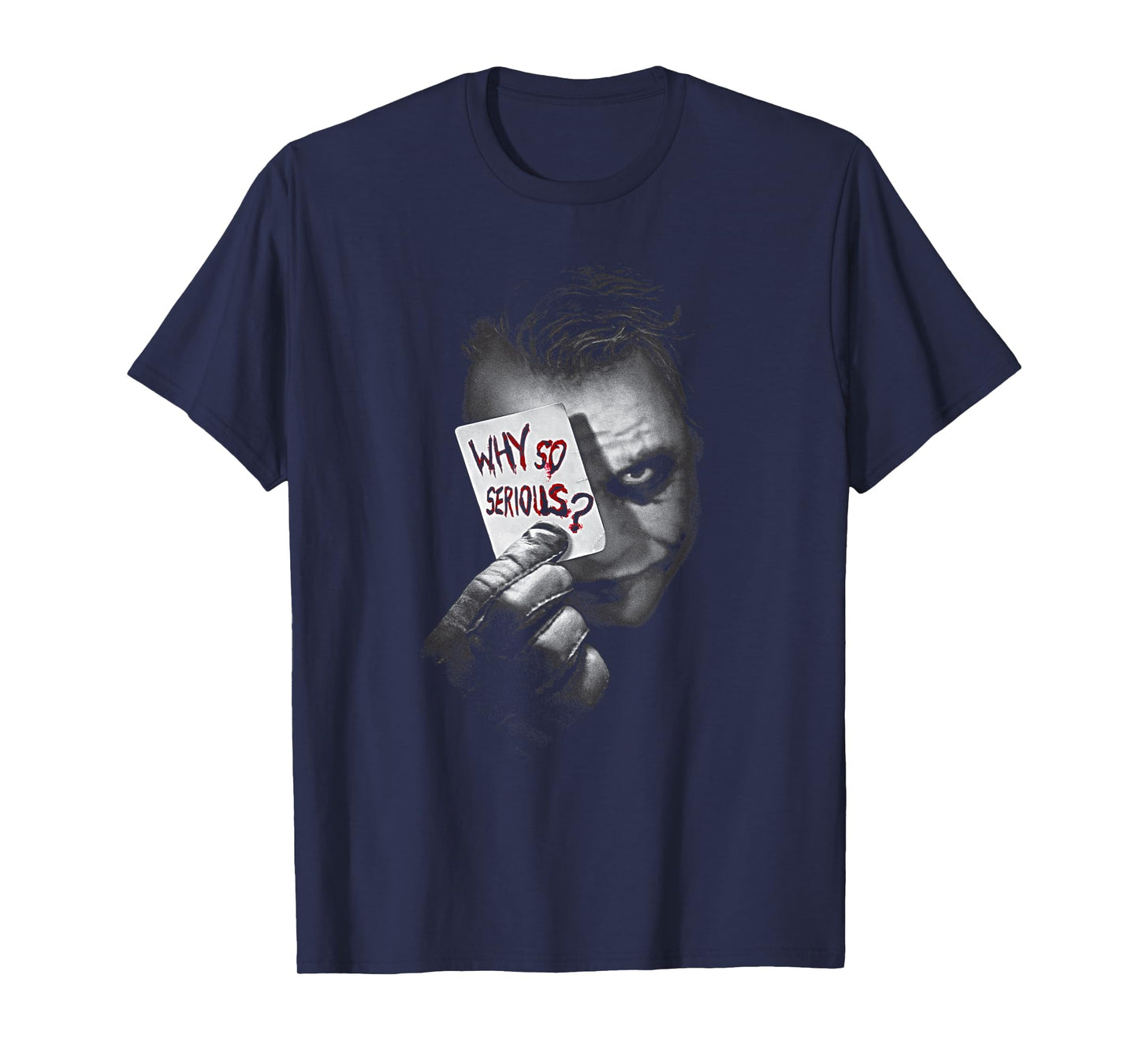 DC Dark Knight Photo Why So Serious T-Shirt Small