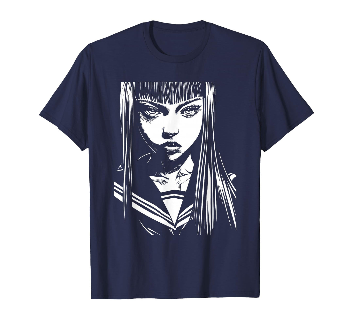 Anime Horror Girl Aesthetic Soft Grunge Waifu Japanese T-Shirt